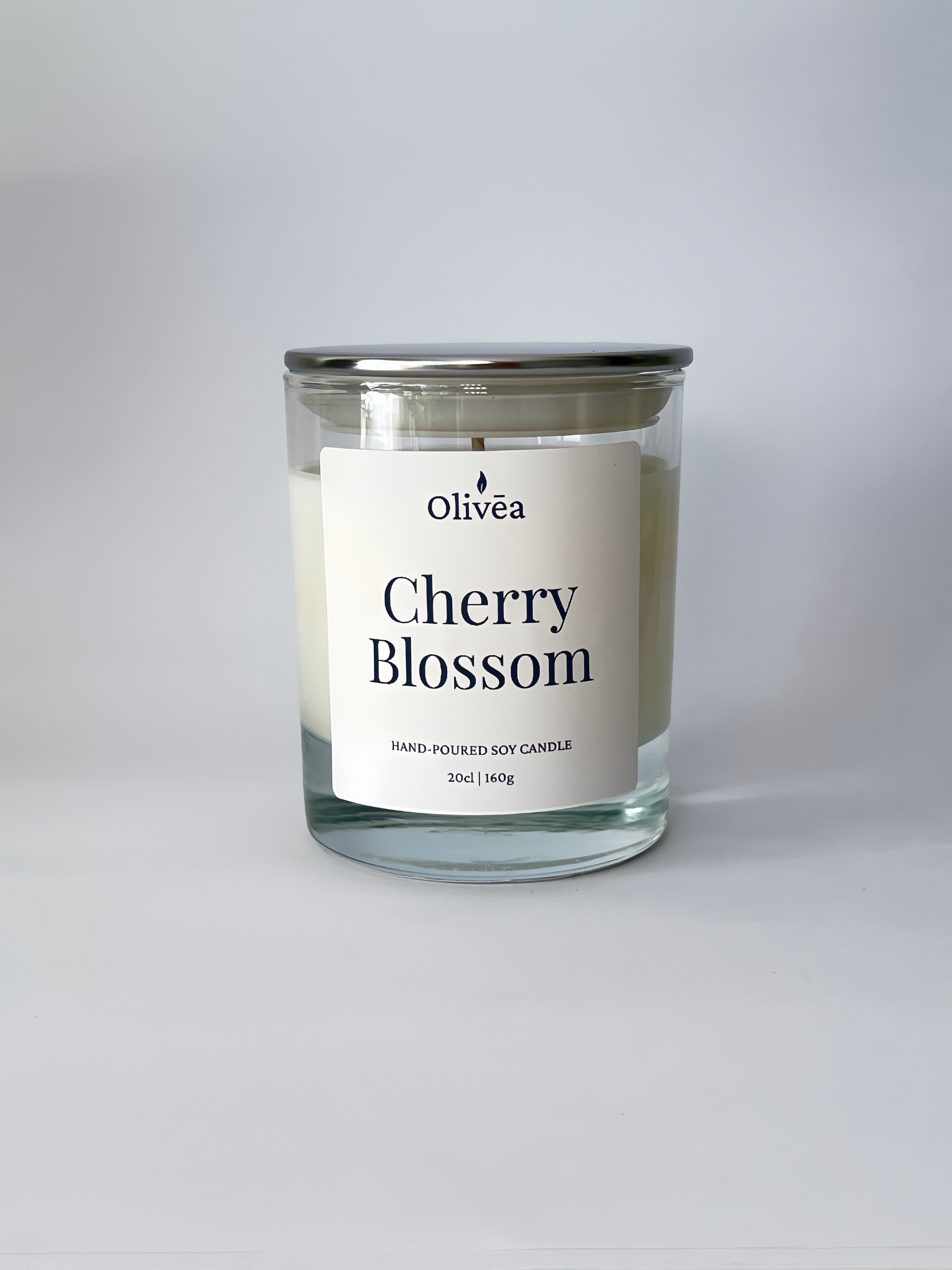 Scented Hand-Poured Soy Candle - Cherry Blossom