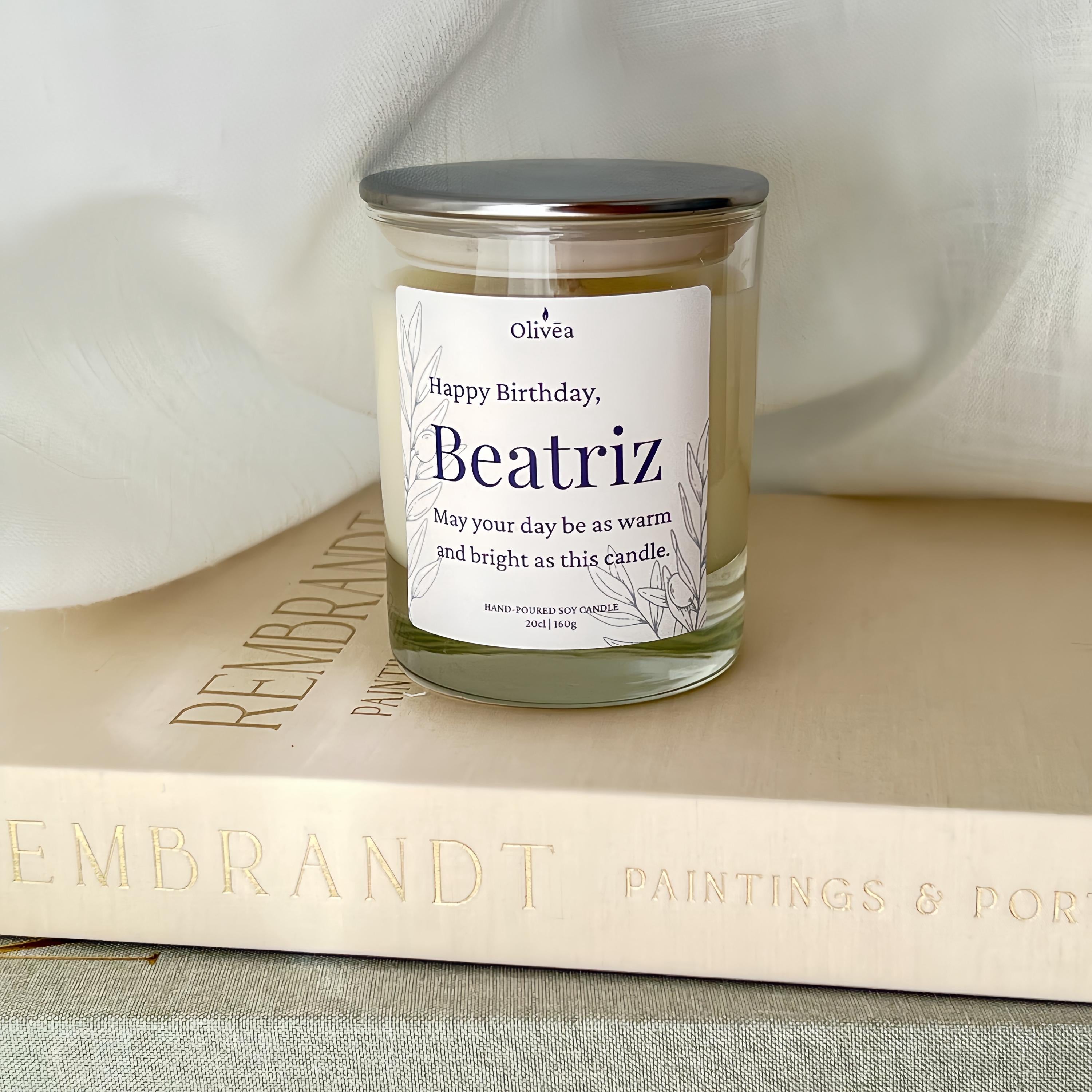 Personalized Birthday Candle – Custom Name