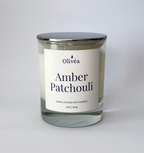Scented Hand-Poured Soy Candle - Amber Patchoulli