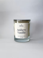 Scented Hand-Poured Soy Candle - Ambery Vanilla