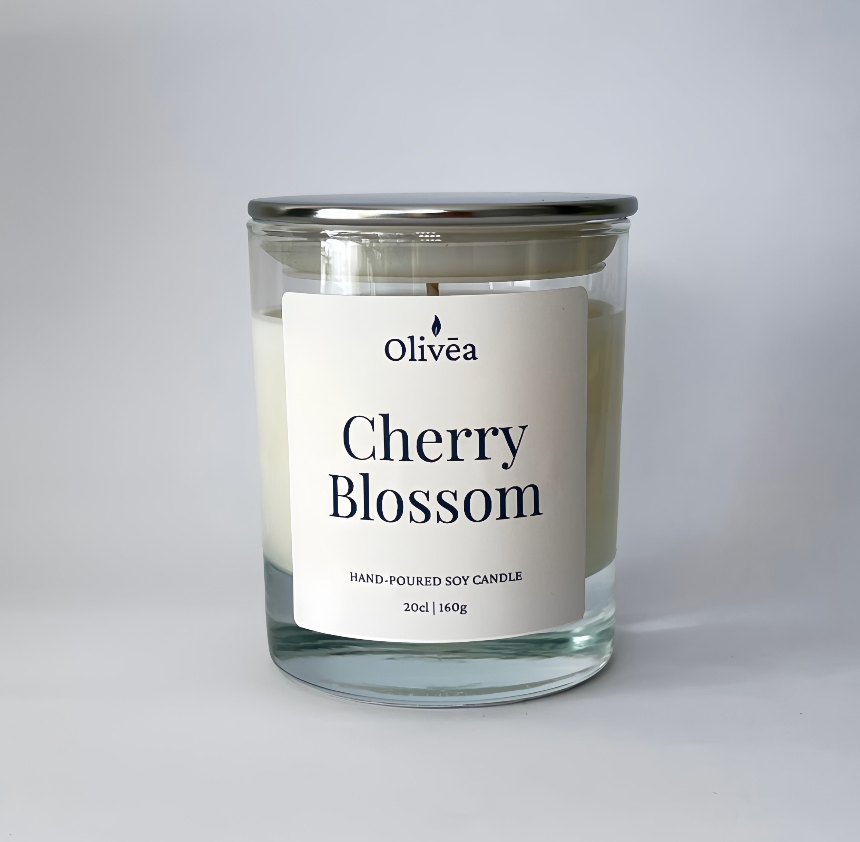 Scented Hand-Poured Soy Candle - Cherry Blossom