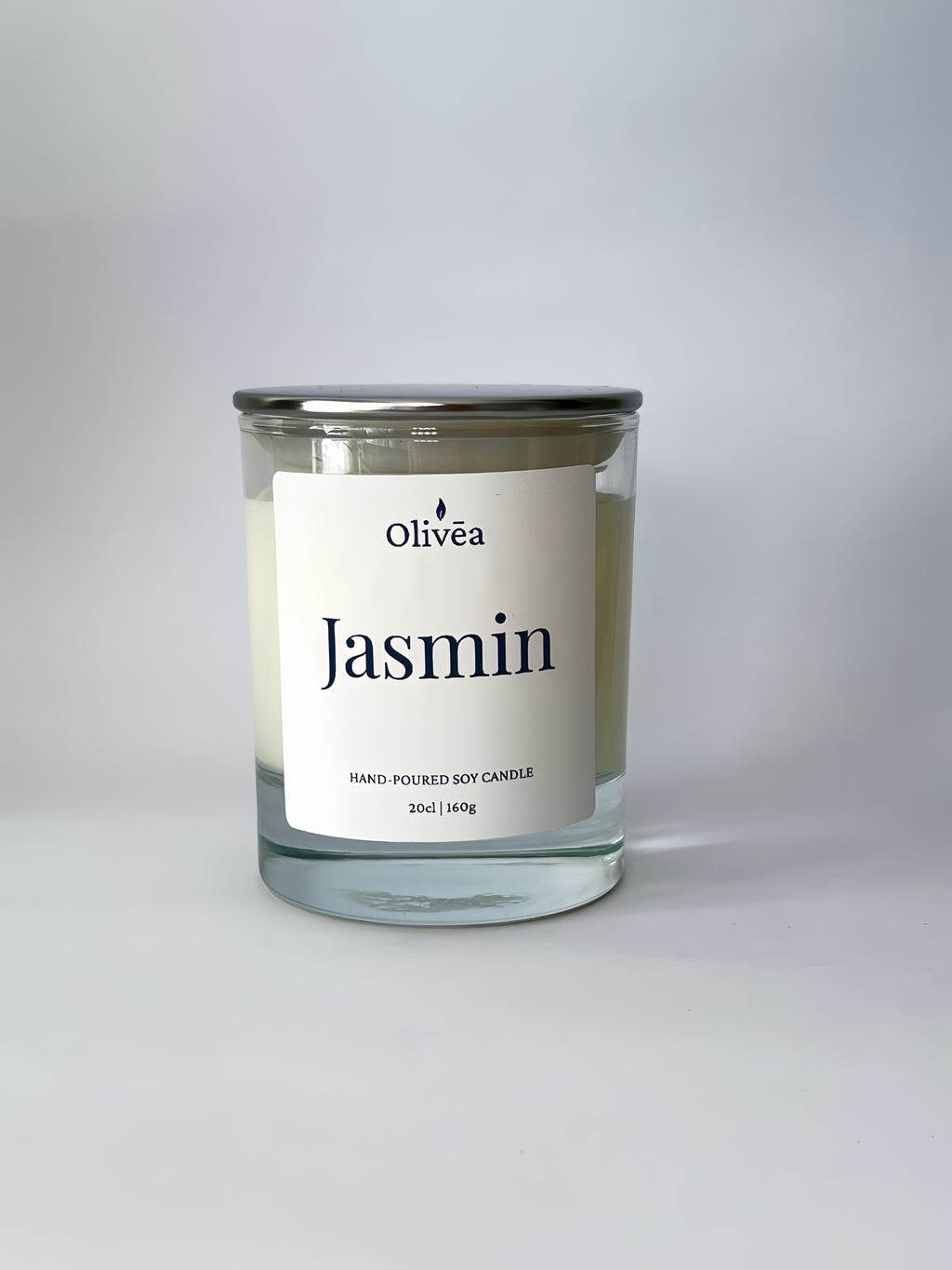 Scented Hand-Poured Soy Candle - Jasmin