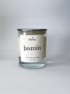Scented Hand-Poured Soy Candle - Jasmin