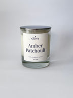 Scented Hand-Poured Soy Candle - Amber Patchoulli
