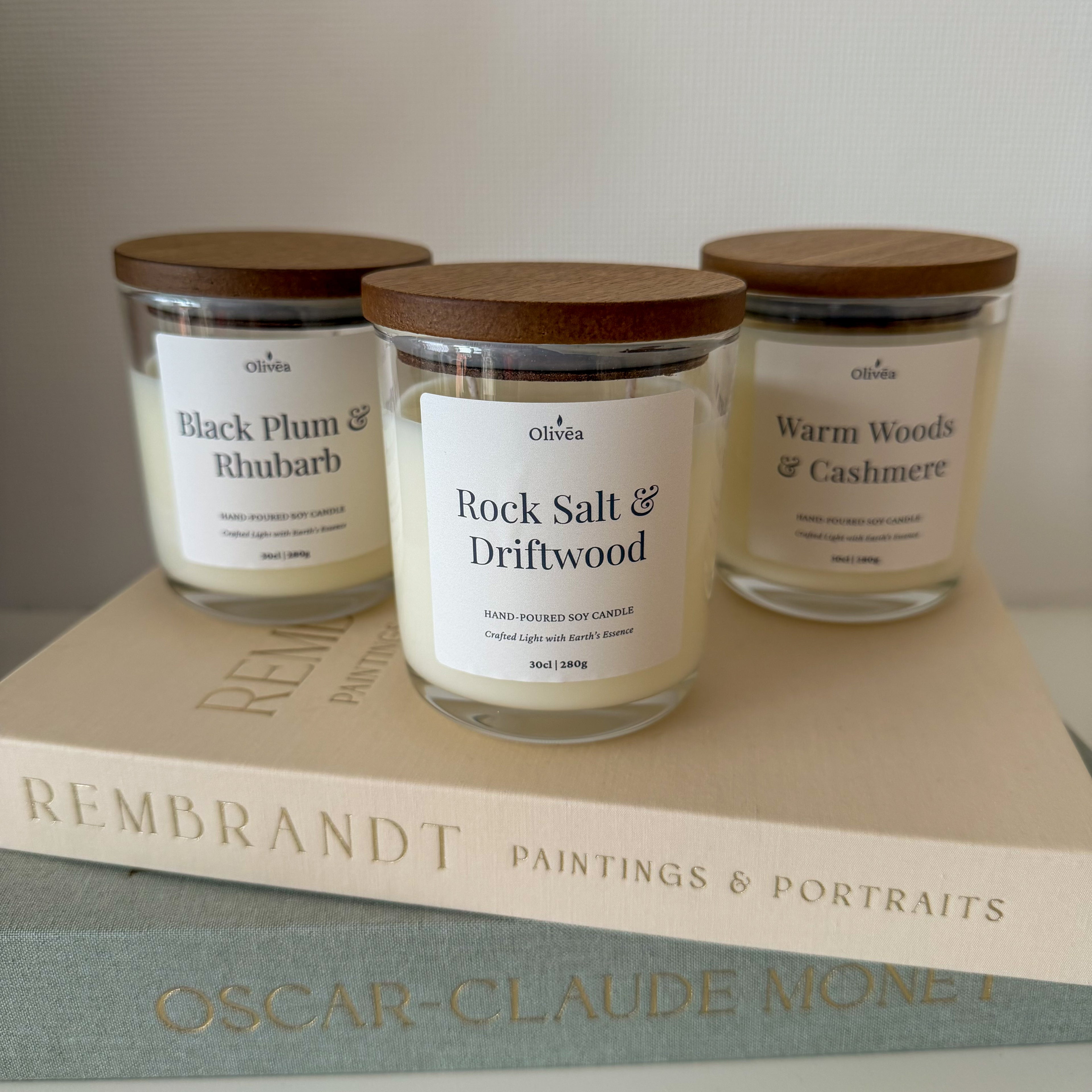 Scented Candle Trio — Hand-poured Soy Candles Set (3 × 30cl)