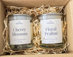 Scented Candle Duo – Hand-poured Soy Candles Set