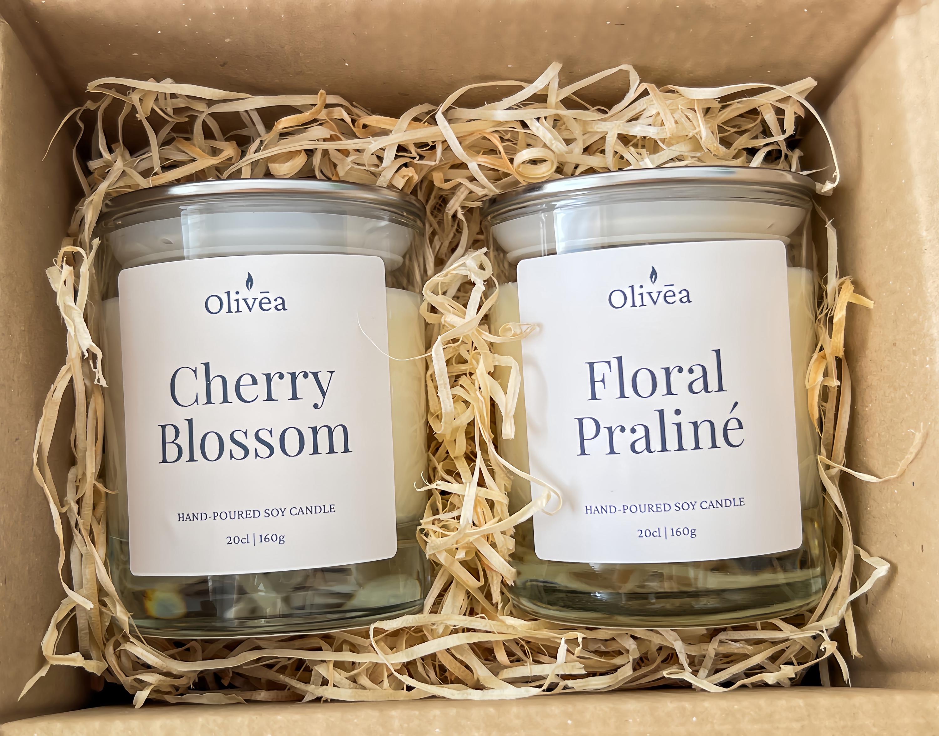 Scented Candle Duo – Hand-poured Soy Candles Set